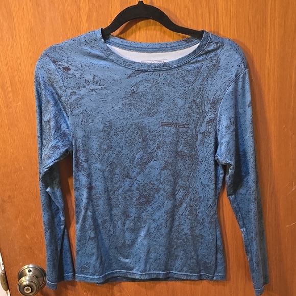 Seatec Blue and Black Fishing Shirt XS - Picture 1 of 3